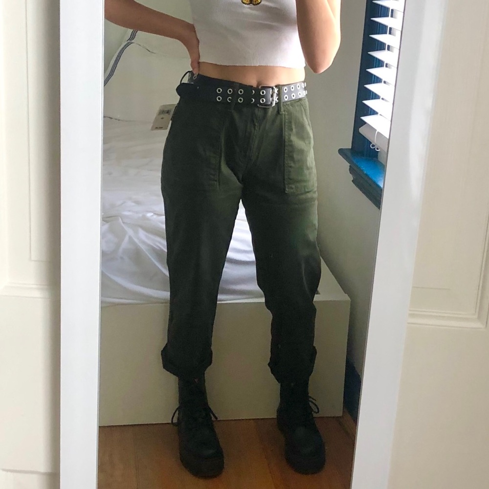 Green cargo pants/ skate pants from Lucky Brand